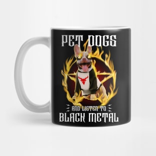Black Dog Metal Mug